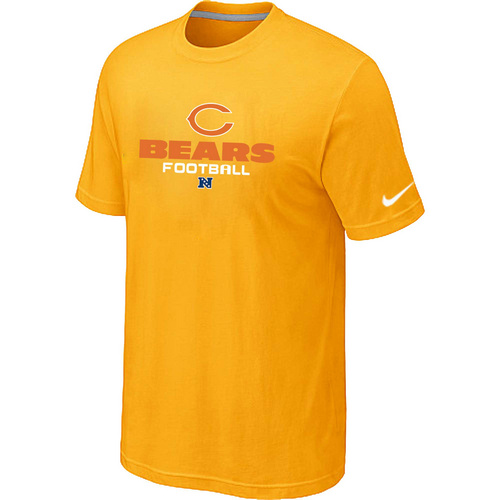 Nike Chicago Bears Critical Victory NFL T-Shirt - Yellow